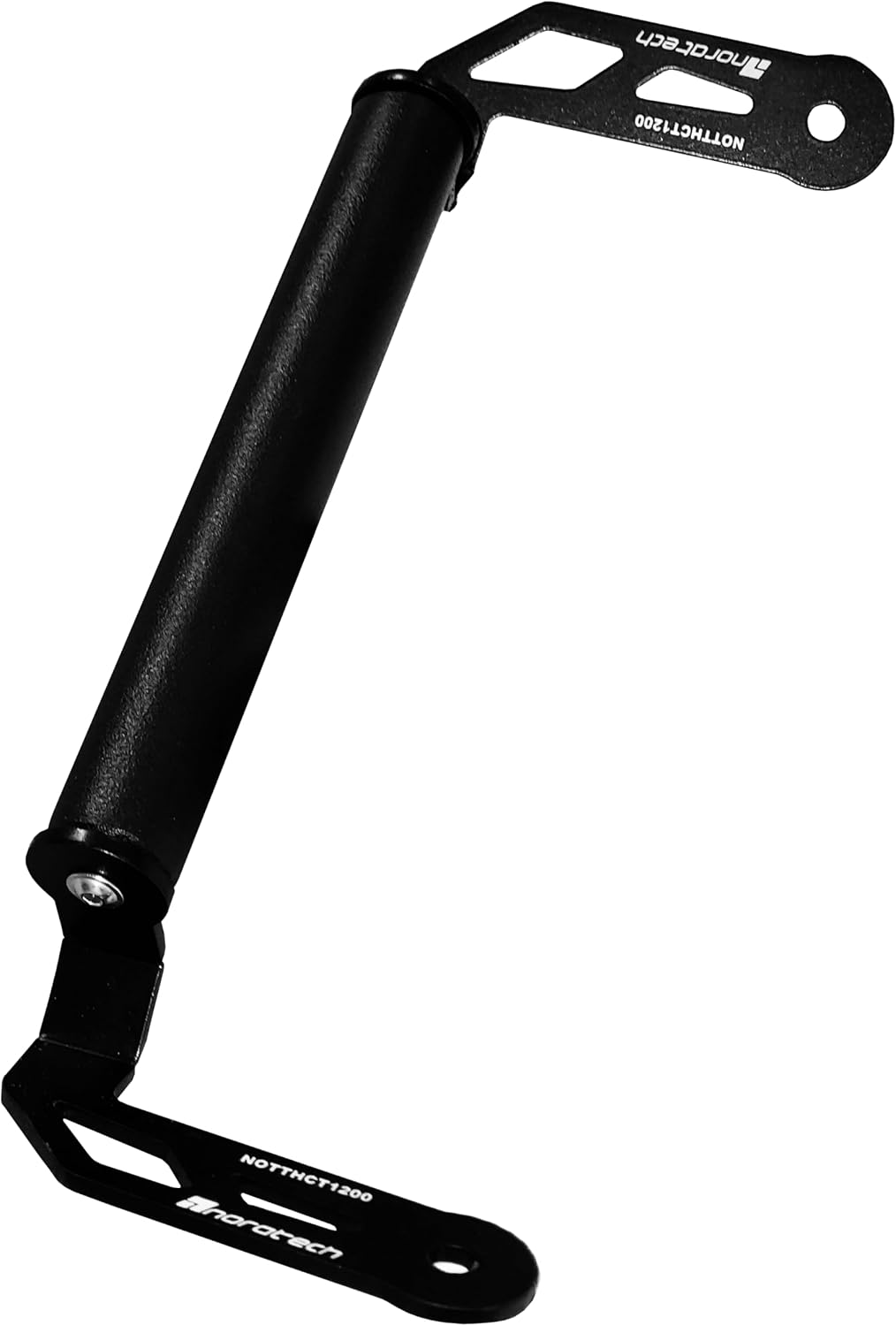 NORATECH MOTO Telefon Tutucu Standı ve GPS Navigasyon Braketi, Honda Crosstourer 1200 ile Uyumlu, Siyah Metal, Evrensel Telefon Uyumluluğu