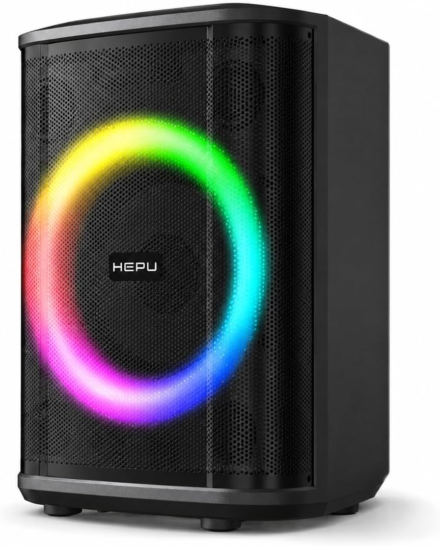 HP-981 Partybox Bluetooth Hoparlör – 6.5” Hoparlör 40W Güç RGB Işık TWS Destekli