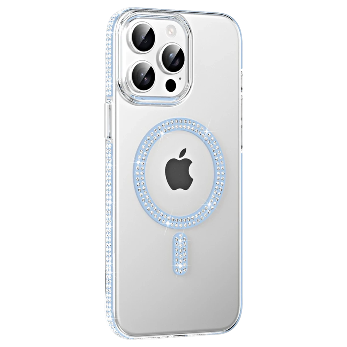 Joko Apple iPhone 14 Pro Max Move Taşlı Magsafe Kapak - Mavi
