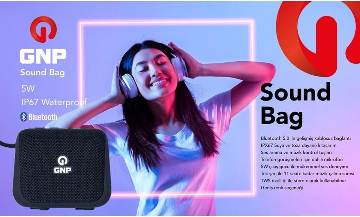 Sound Bag Bluetooth Hoparlör Siyah