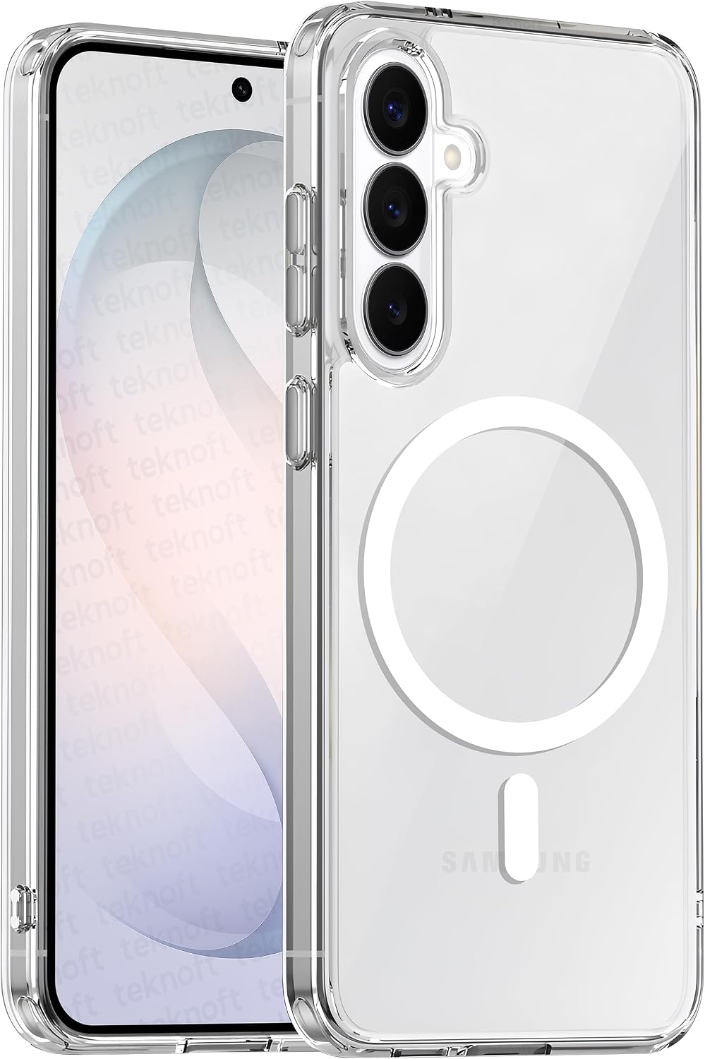 Samsung Galaxy S26 için Origin Serisi Magsafe ile Uyumlu Yükseltilmiş Lens Çerçeveli ve Metal Tuş Takımlı Ultra Güçlü Darbeye Dayanıklı Yumuşak Silikon Kılıf (Galaxy S26)