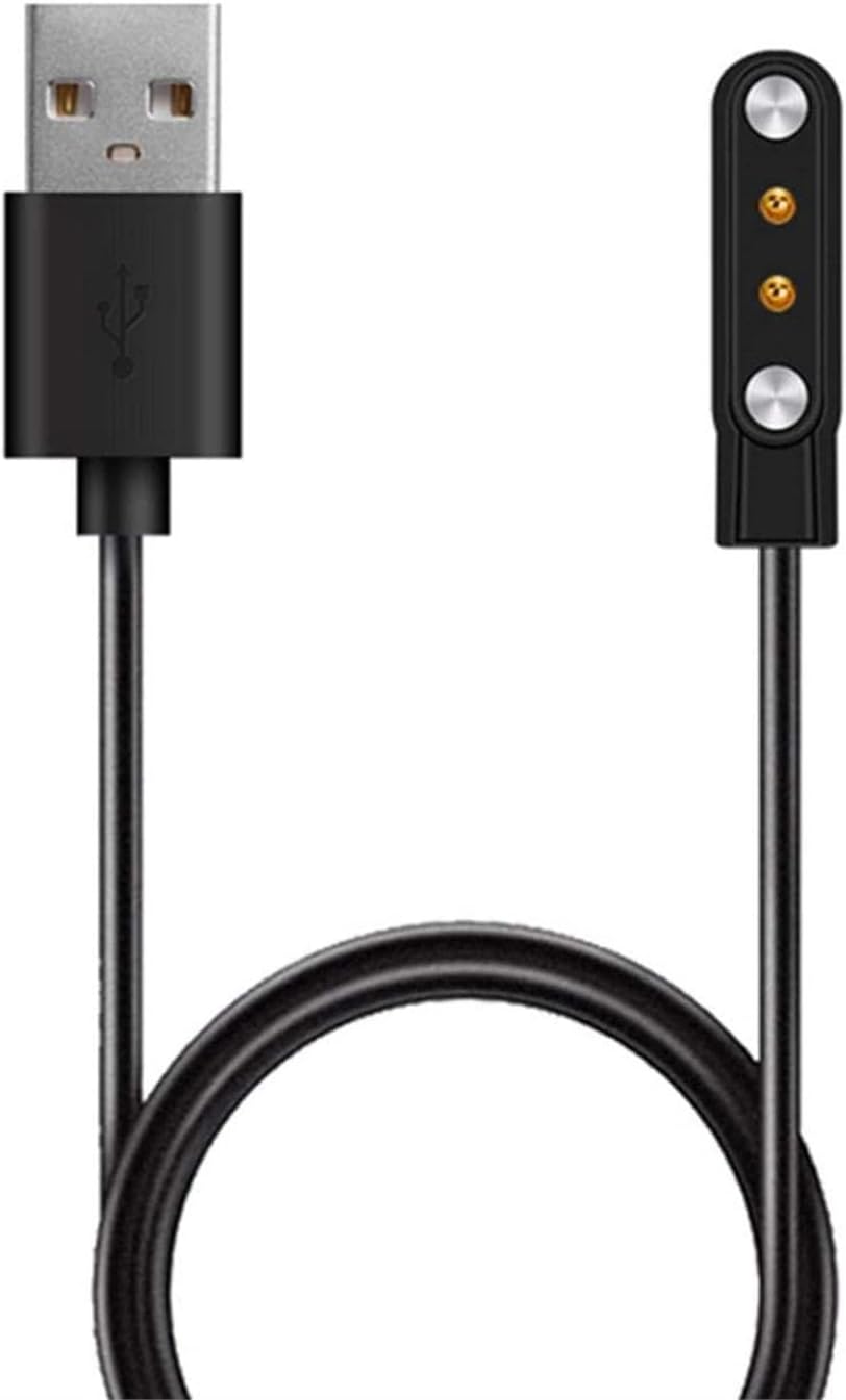 Haylou Solar LS05 için Manyetik USB Şarj Kablosu Siyah [Solar LS05 ile Uyumlu Şarj Kablosu - Siyah]