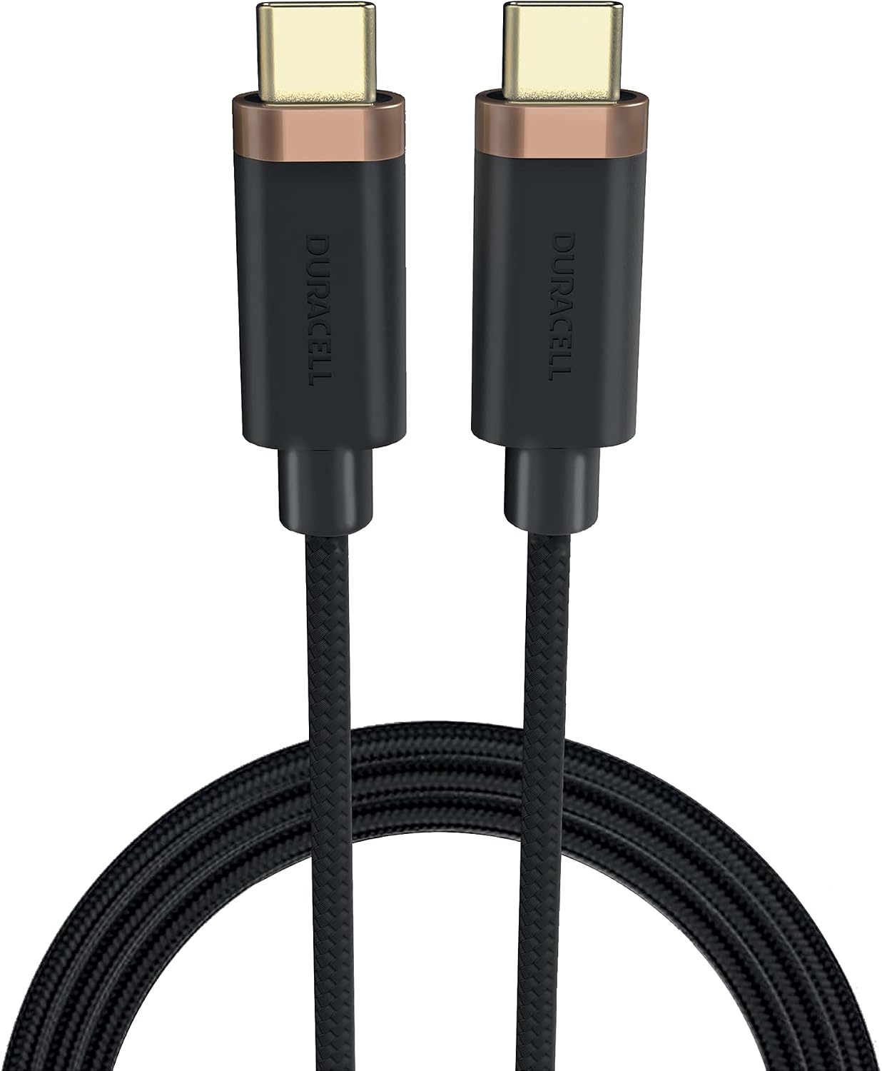 1m Usb-C To Usb-C Örgülü Şarj Kablosu - Siyah