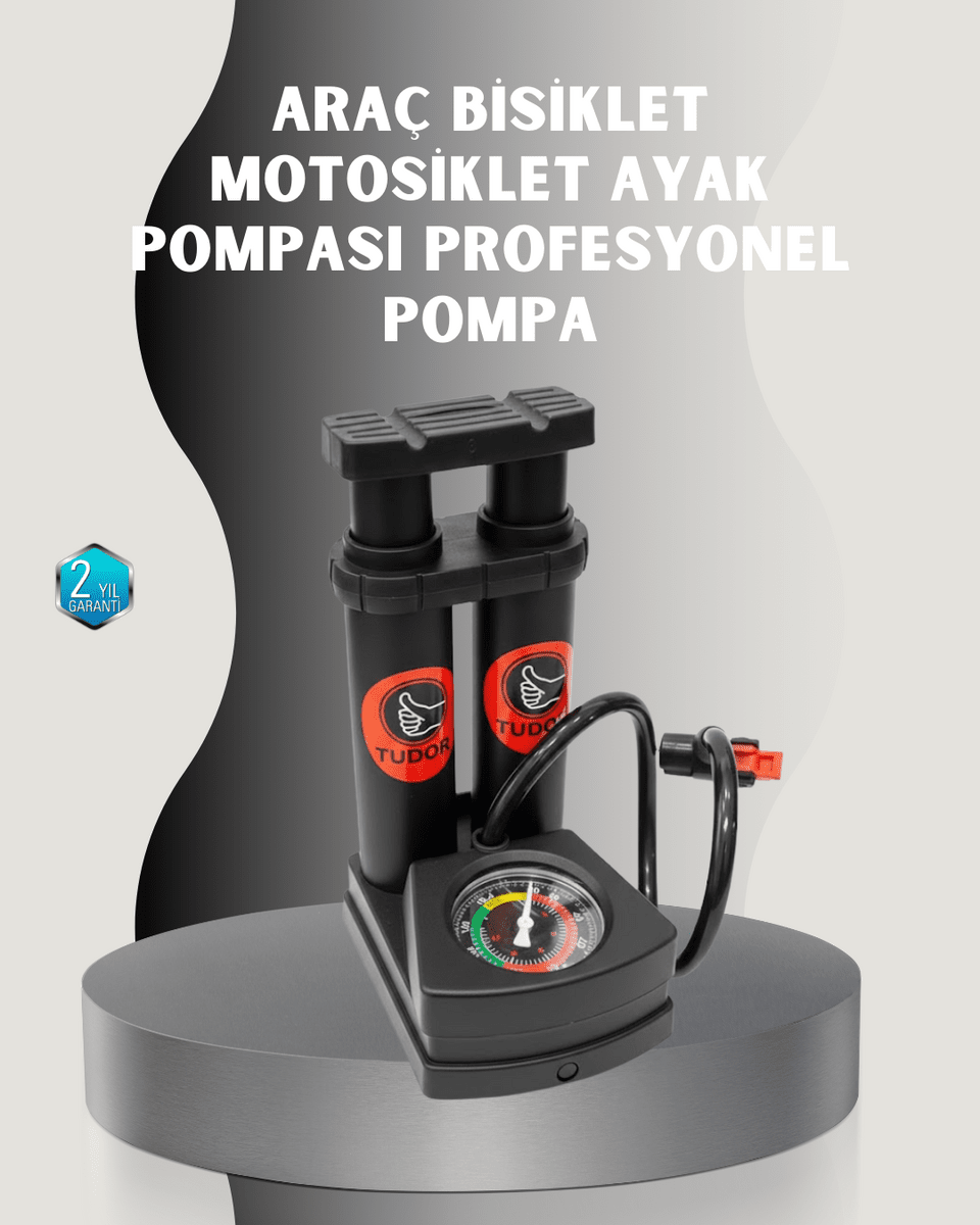 Ayak Basmalı Hava Pompası Şişme Ürünler ve Lastikler İçin