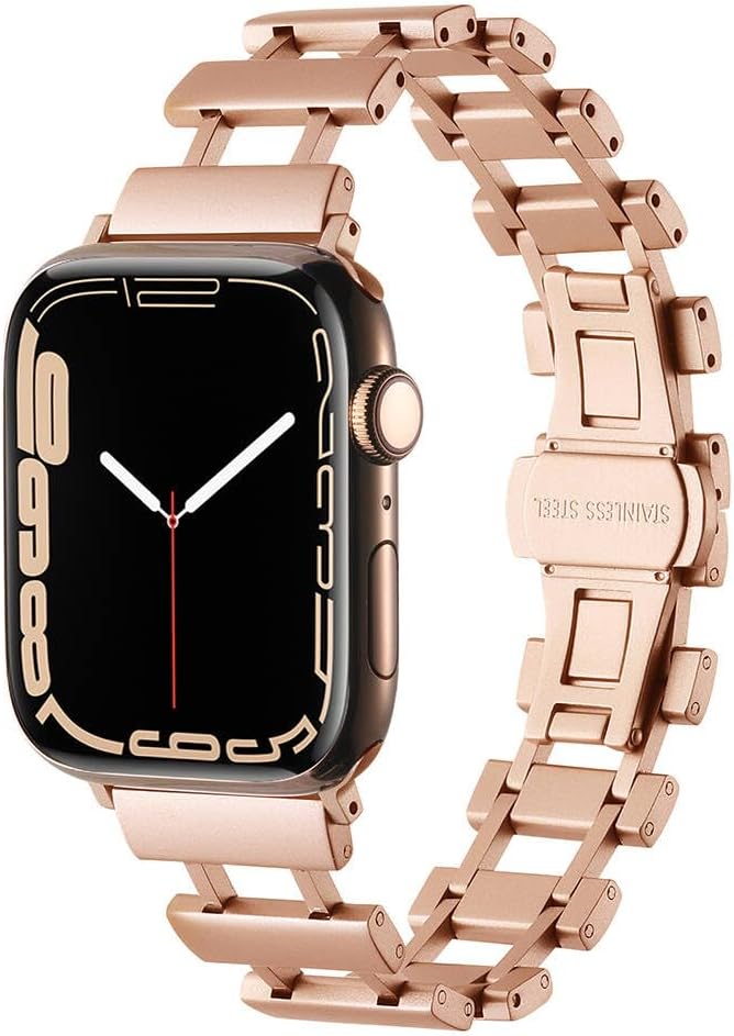 Apple İle Uyumlu Watch 38mm/40mm KRD-96 Metal Kordon Rose Gold