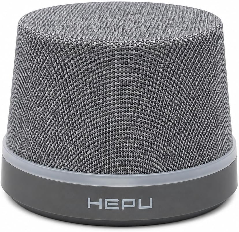 HP-MS01G Manyetik Bluetooth Hoparlör Telefon Standlı Kablosuz Hoparlör, Bluetooth 5.3 TWS Stereo, 360° Ses Efekti RGB LED Işıklı, Type-C Şarjlı Taşınabilir Hoparlör Gri