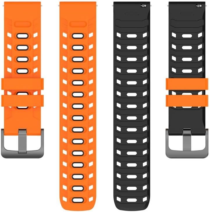Huawei ile Uyumlu Mecha Style 22mm Kordon GT6/GT6 Pro/GT5/GT5 Pro/GT4/GT3/GT3 Pro/GT2/GT2 Pro 46mm için Nefes Alabilen GT6 Pro Kordonu Yumuşak Doku Çift Renk GT6 Kordon