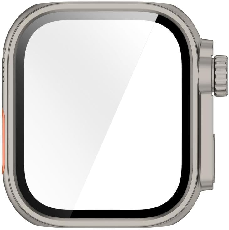 [Change-Case] Huawei Watch Fit 5 Pro için 2’si 1 Arada Sert Polikarbonat Kasa Koruyucu Dokunma ve Netliği Etkilemeyen Darbelere ve Çizilmeye Karşı Fit 5 Pro Ekran Koruyucu Kılıfı (Titanium)