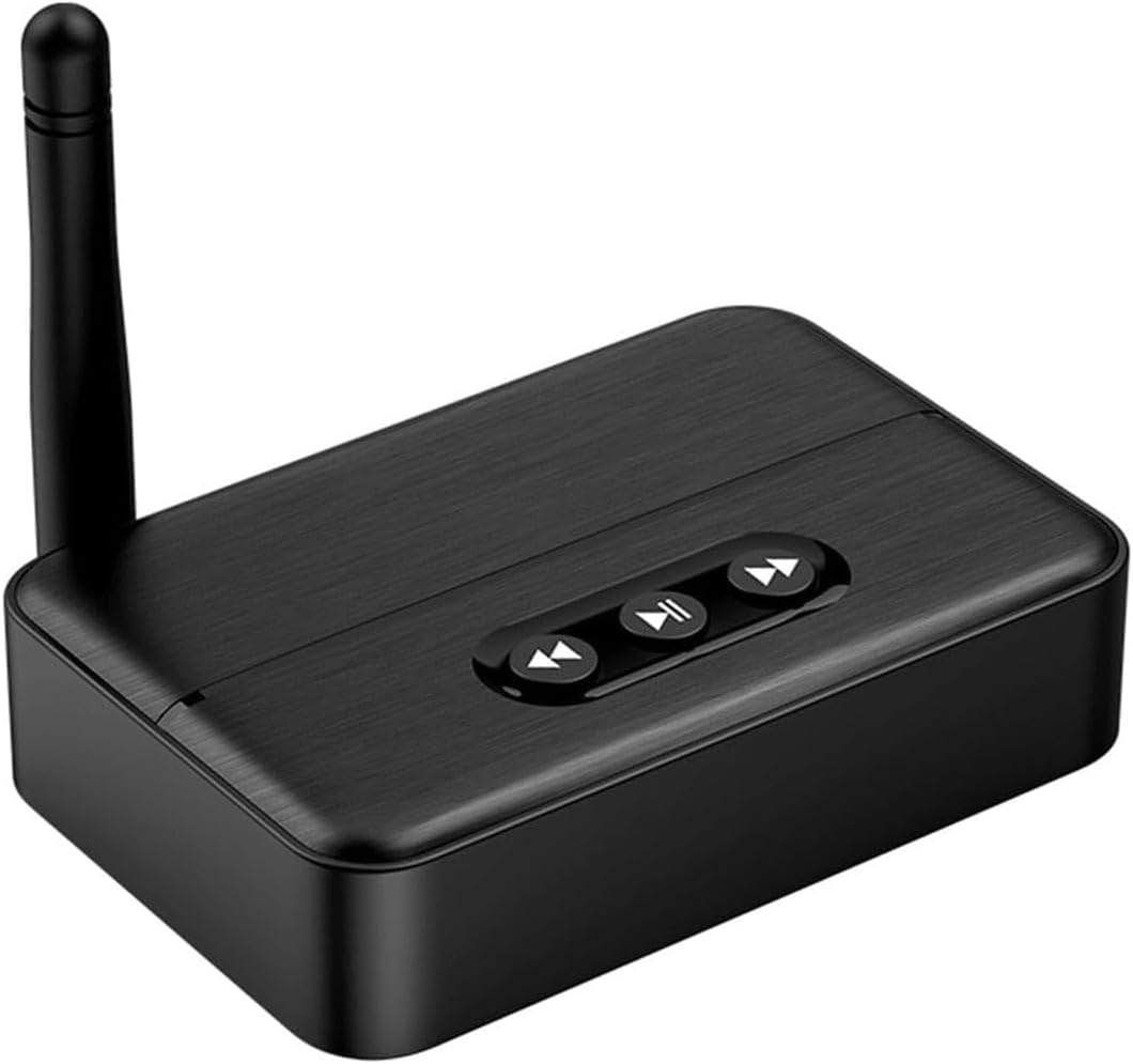 M60 NFC Bluetooth 5.4 Ses Alıcısı Transmitter AUX & RCA Bağlantı, Type-C Güç, USB’den Müzik Çalma, Araç & Ev Hoparlör/Amfi için Kablosuz Ses Adaptörü, Hi-Fi Stereo, 10m Çekim Mesafesi