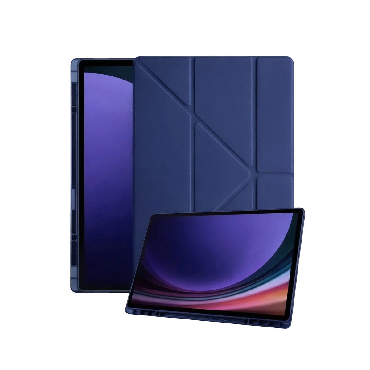 Samsung Galaxy Tab A11 Kalemlikli Mars Tablet Kılıfı - Lacivert
