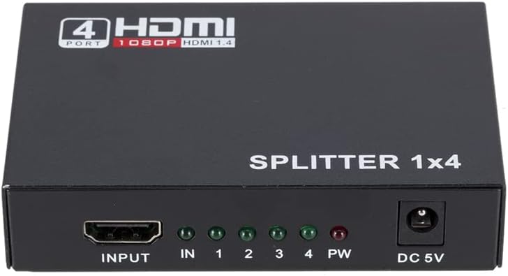 PARCBENY PM-12081 4 PORT HDMI SPLİTTER DAĞITICI 1.4V 1080P 4KX2K HDMI görüntü ve ses kaynağını aynı anda 4 farklı ekrana aktarır için tasarlandı pratik yüksek performans bir görüntü dağıtım cihazıdır.