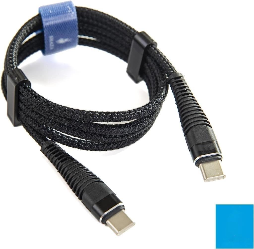 Type-C To Type-C PD 5A 32W Örgülü Hızlı Şarj ve Data Kablosu 1 Metre
