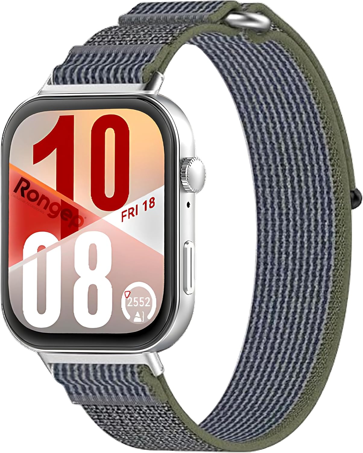 [Hook Loop] Huawei Watch Fit 5/Fit 5 Pro/Fit 4/Fit 4 Pro/Fit 3 ile Uyumlu Kordon Cırt Cırt Tasarım Fit 5 Kordon Nefes Alabilen Terletmeyen Kumaşlı Huawei Fit 5 Pro Kordonu