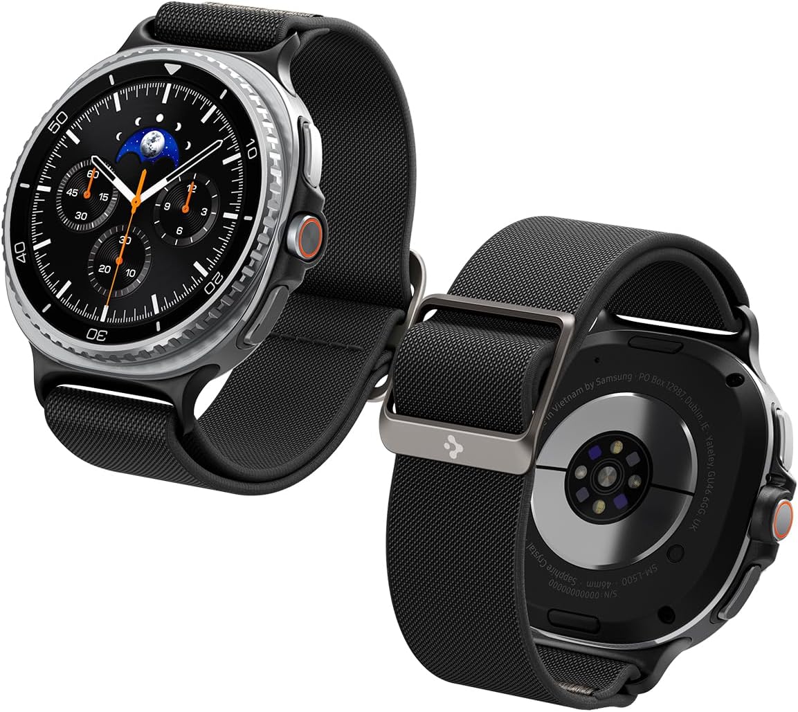 Galaxy Watch 9/8 (40/44mm) 8 Classic (46mm) ile Uyumlu Kordon Kayış Band Lite Fit Black - AMP10117