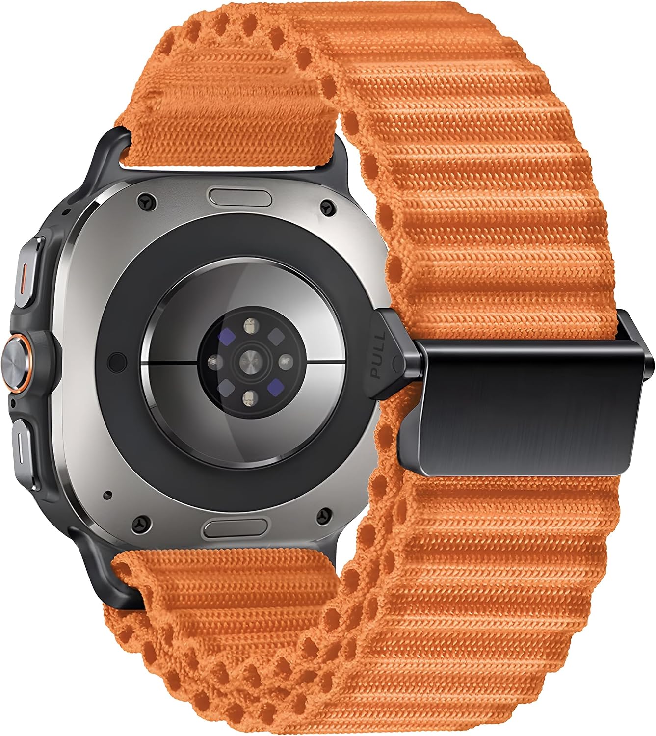 Samsung Galaxy Watch Ultra 47mm ile Uyumlu Delikli Model Trail Loop Yumuşak ve Hafif Kumaş Kordon