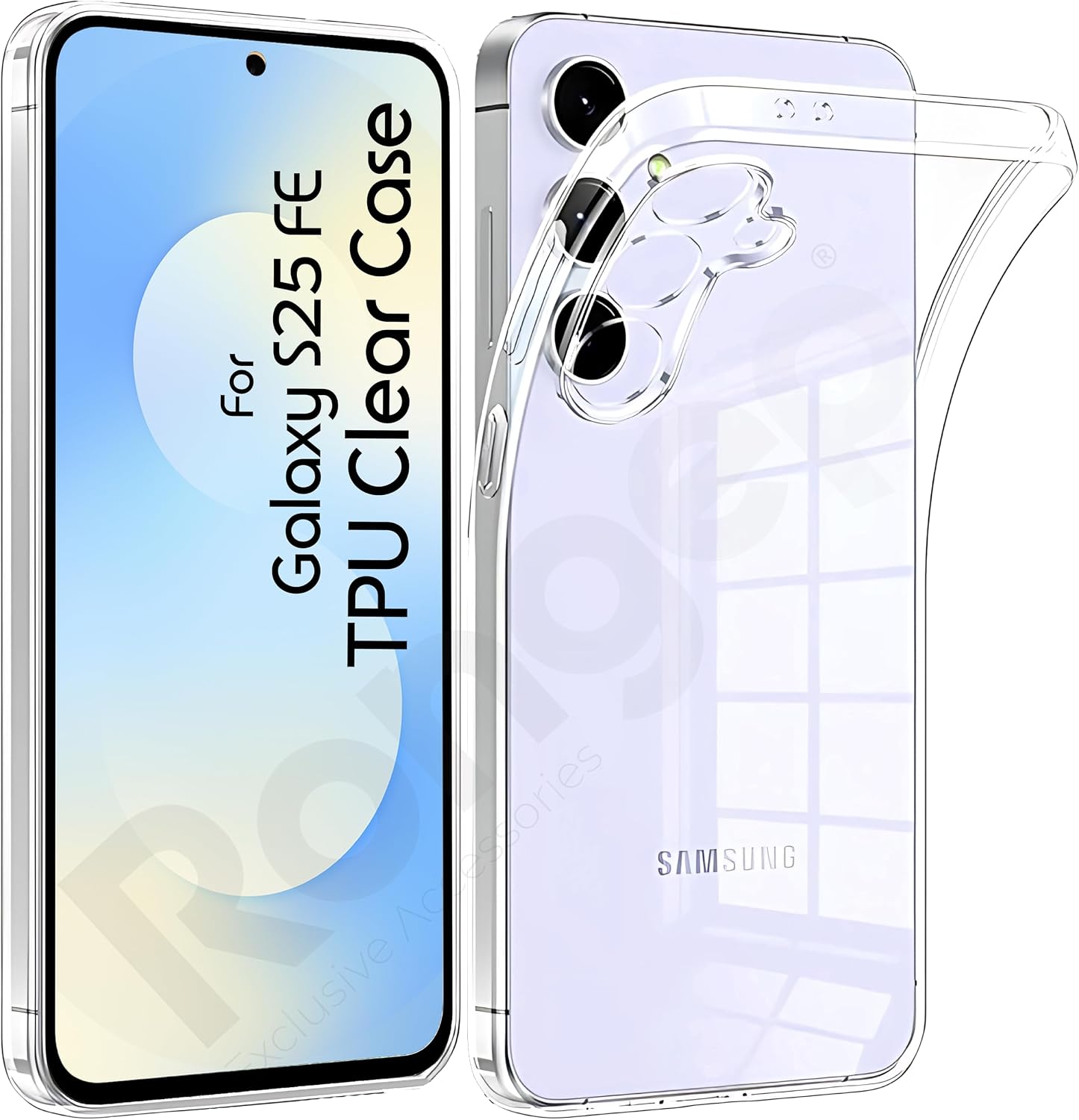 [Maxi-Clear] Samsung Galaxy S25 FE için Şeffaf Telefon Kılıfı Kamera Yükseltili S25 FE Koruyucu Darbelere Dayanıklı Esnek ve Hafif Tasarımlı Telefonu Tam Kaplayan Samsung S25 FE Kılıfı