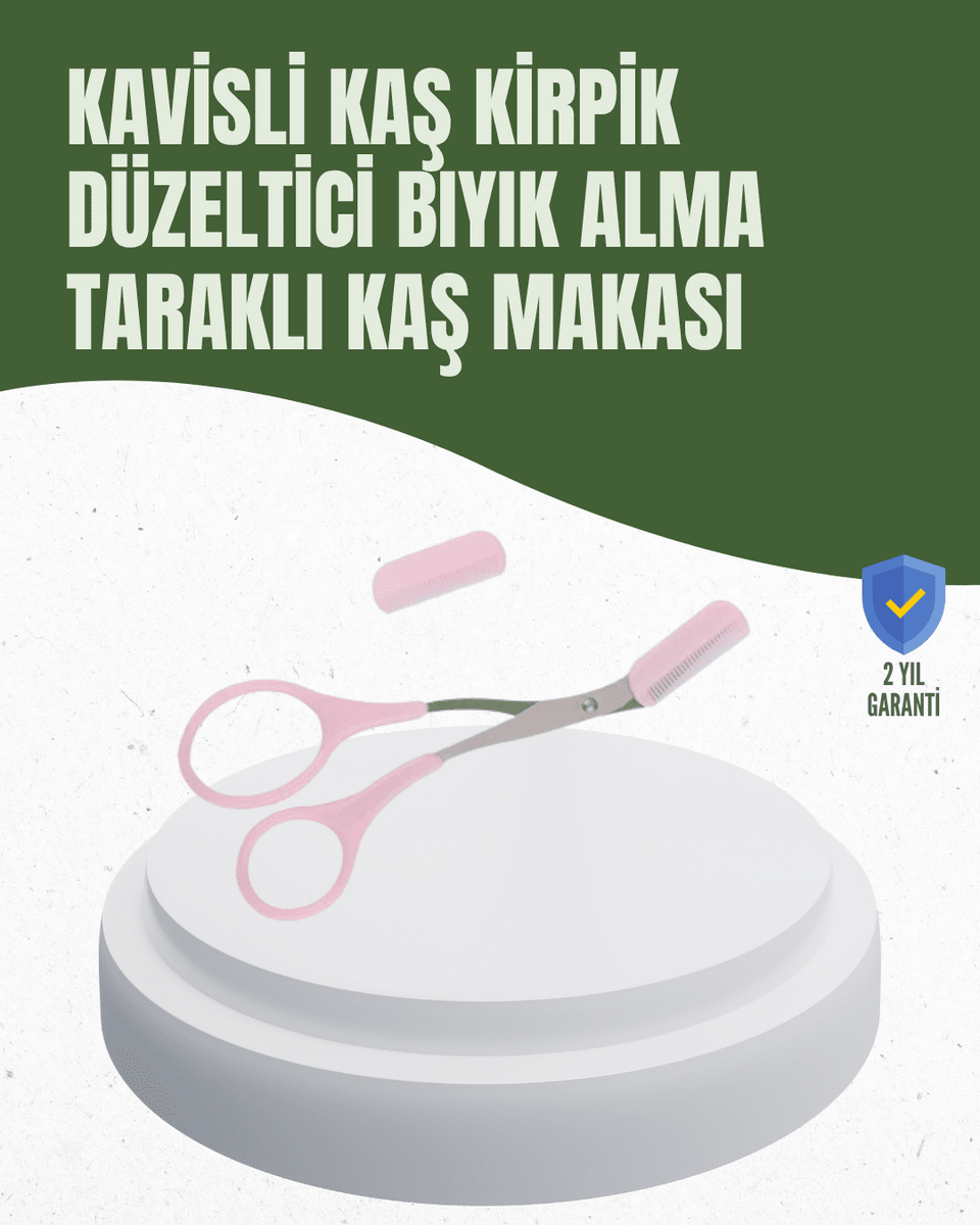 Hassas Kesim İçin Kavisli Yüz Bakım Makası
