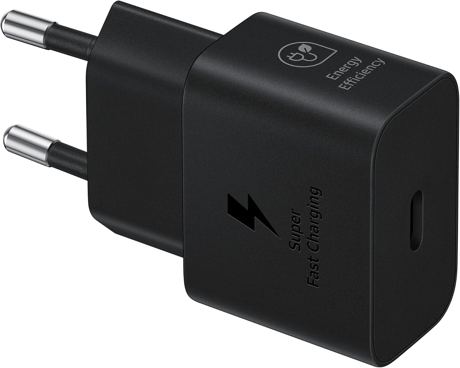 Hızlı şarj adaptörü, enerji tasarruflu şarj cihazı, USB-C veri kablosu, 25 Watt, siyah, EP-T2510X
