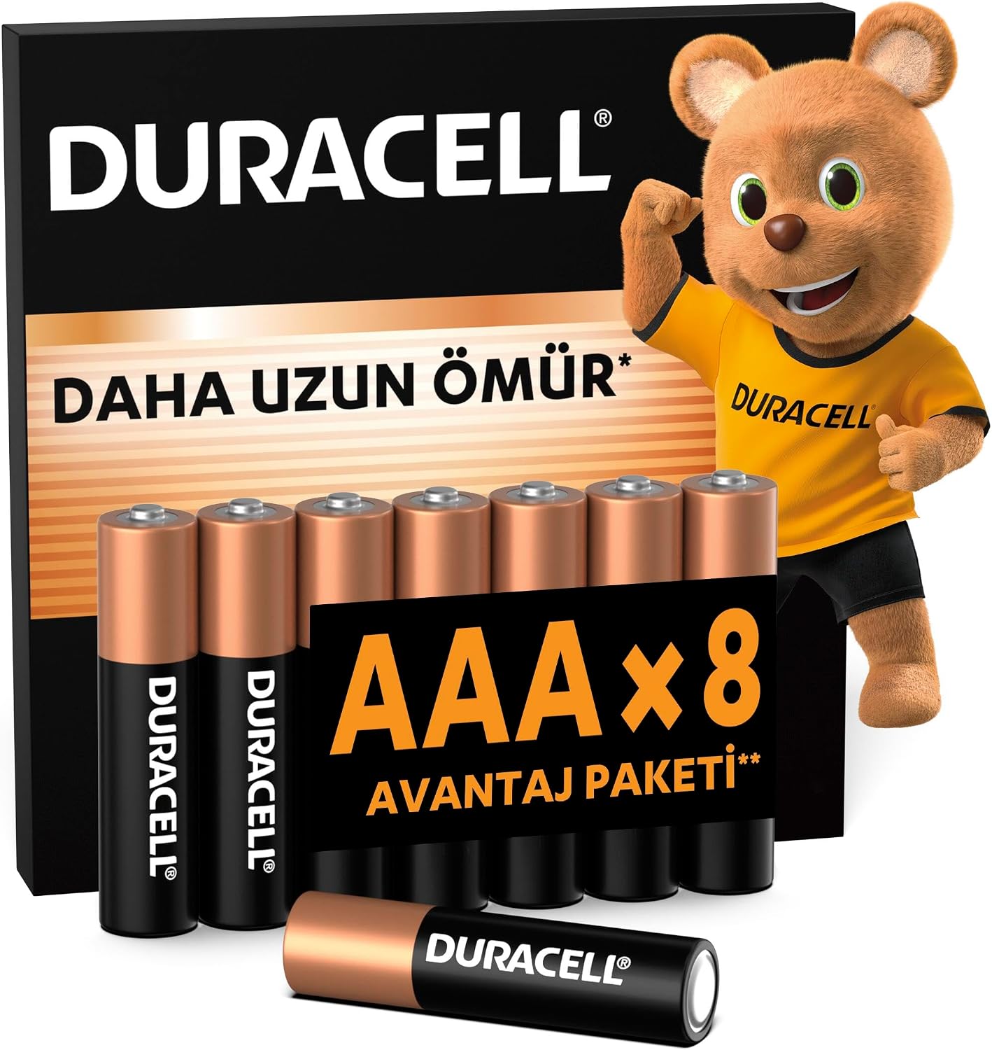 BASIC AAA Alkalin İnce Kalem Pil (8’li paket) – 1,5V