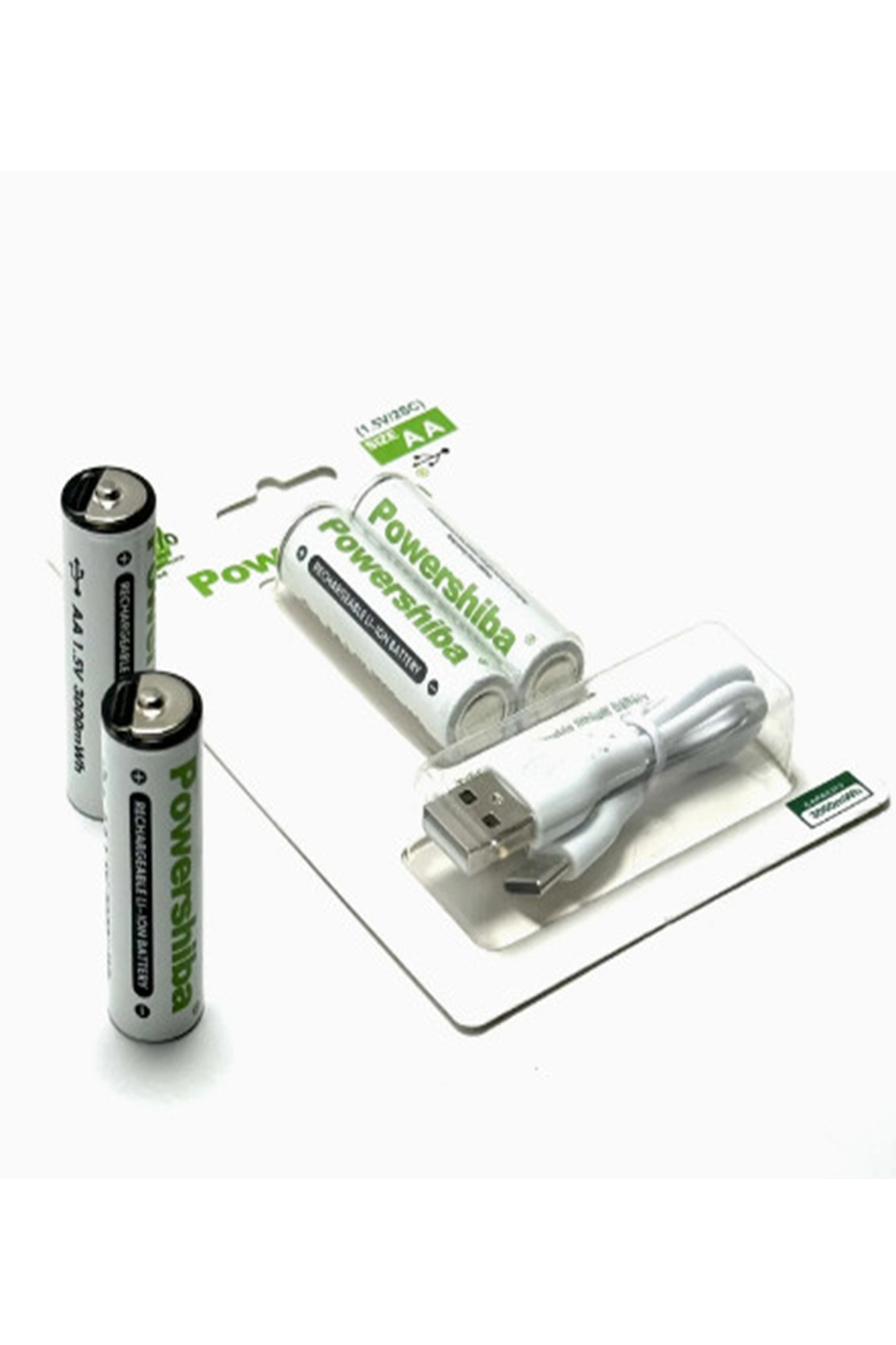 Şarj edilebilir Pil Type-C Şarjlı Li-Ion Lityum Kalem Pil 2800mAh/1.5V/AA Şarjlı pil