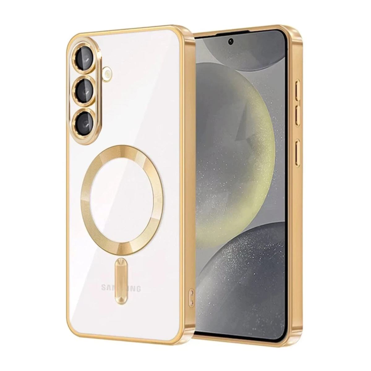 Samsung Galaxy S25 FE Kross Magneticsafe Kapak - Gold