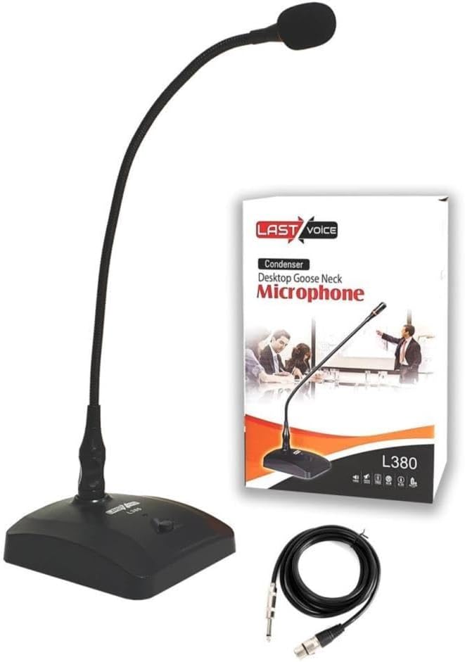 Lastvoice L-380 Profesyonel Masa Mikrofon (Işıklı Kürsü Mikrofon)