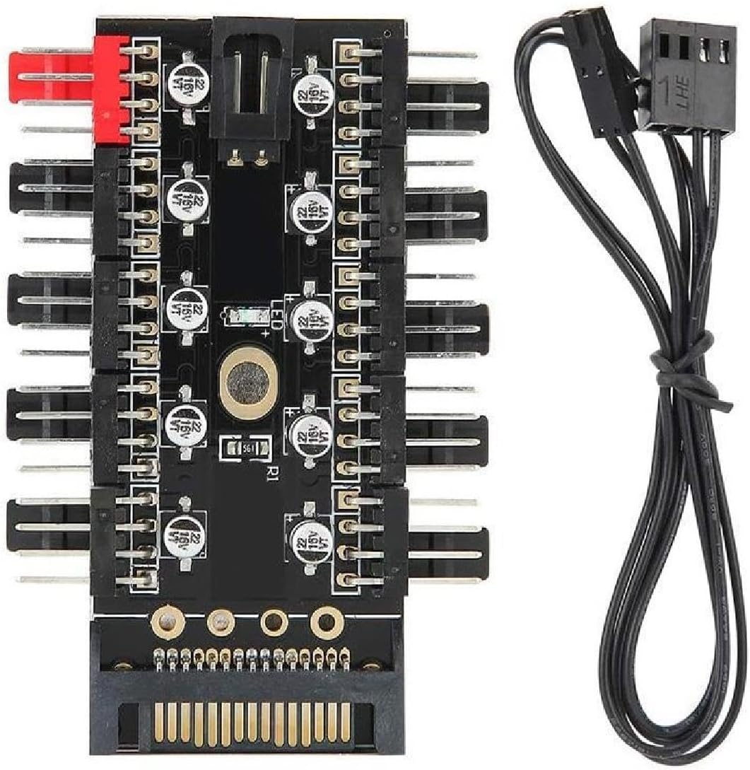 4988 10 Port Fan Power Sata Güç Switch Pwm Çoklayıcı