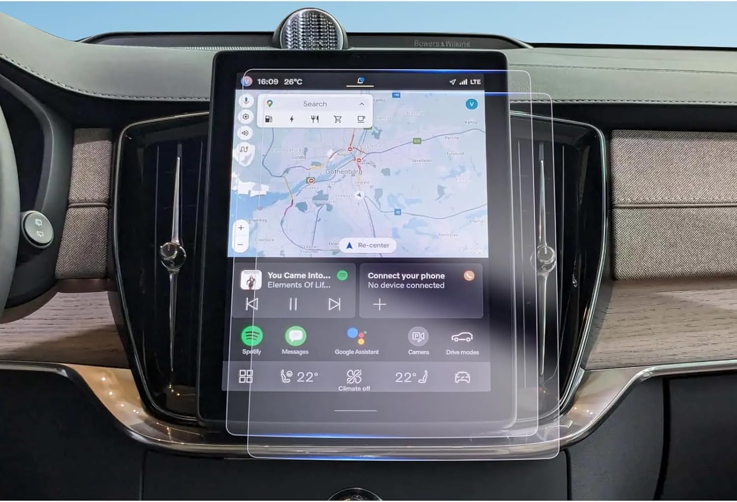 Volvo XC60 / XC90 Uyumlu 2025 2026 Model Multimedya 9H Nano Ekran Koruyucu