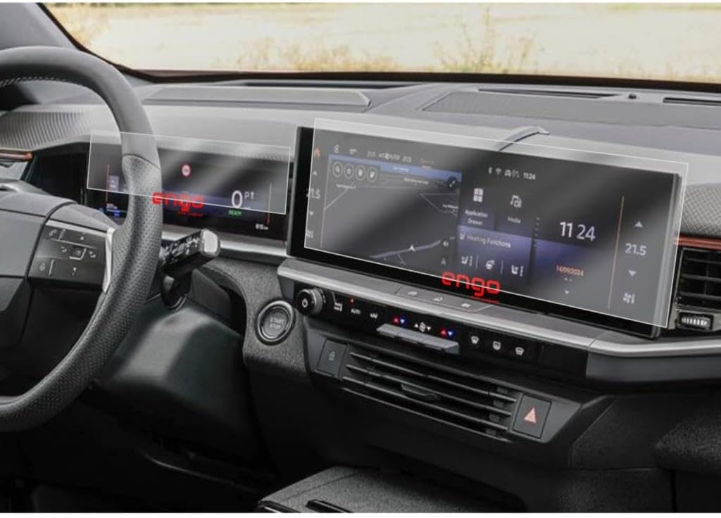 Opel Grandland İle Uyumlu Mat Ekran Koruyucu Multimedya Ve Gösterge