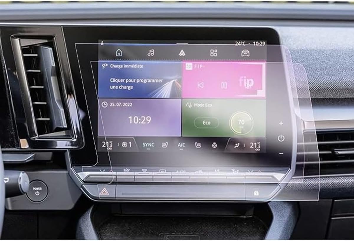 Renault Austral 12.3 inç Dijital Gösterge 9 inç Navigasyon uyumlu Nano Ekran Koruyucu 2 li Set 2023