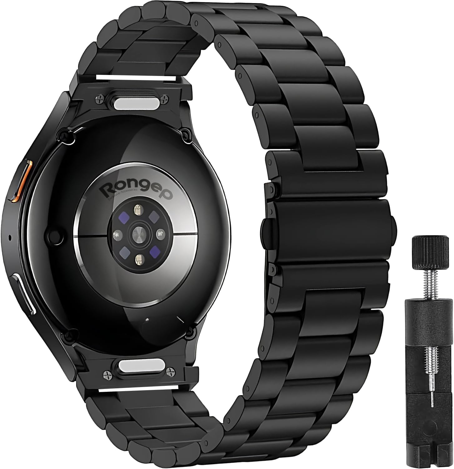 Samsung ile Uyumlu Yeni Nesil Bağlantı Bakla Model 20mm Çelik Kordon Galaxy Watch 7/6/5/4 Serisi için Galaxy Watch 7 Kordon (40mm/44mm) Watch 6/4 Classic (47/43/42mm) Uyumlu