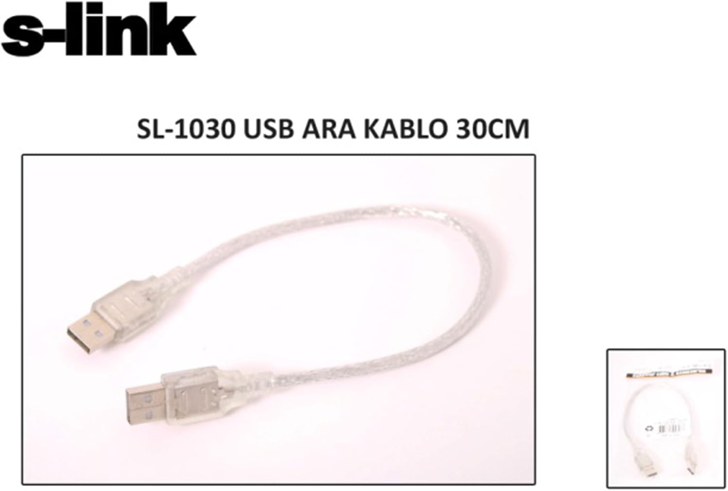 SL-1030 Usb2.0 30cm AM to AM Kablosu