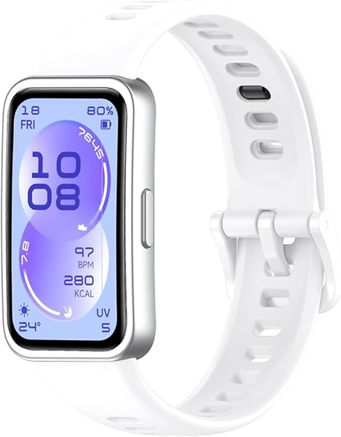 Huawei Band 11 ile Uyumlu Kordon, Silikon Akıllı Saat Kayışı, Ayarlanabilir Spor Saat Kordonu, Yumuşak Terletmeyen Yedek Watch Strap Günlük Kullanım İçin hw11