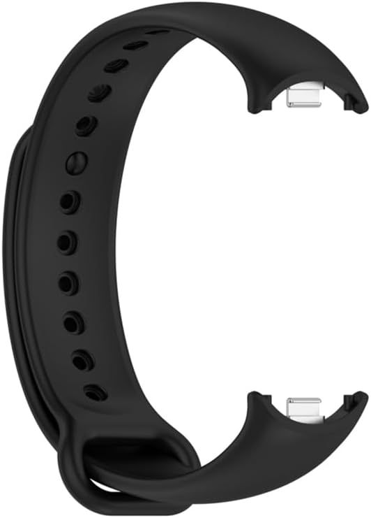Xiaomi Mi Band 8 Mi Band 9 Mi Band 10 ile Uyumlu Silikon Kordon Kayış Metal Pimli