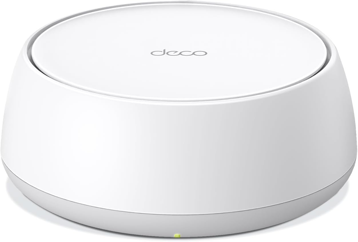 Deco BE25 1-pack, BE3600 Mbps, 2× 2.5 Gbps Portlar, AI Destekli Çoklu İşlem Kabiliyeti, 150 Cihaza Kadar Bağlanılabilirlik, VPN, WPA3, Dual-Band Wi-Fi 7 Mesh Sistemi