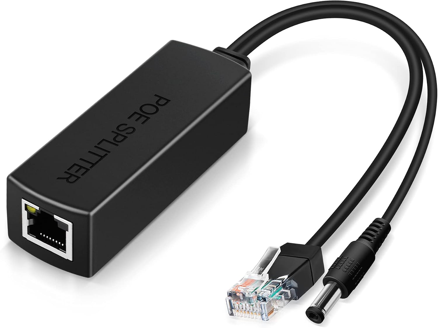 Aktif POE Dağıtıcı Adaptör, 48 V ila 12 V, IEEE 802.3af Uyumlu, 10/100 Mbps'ye kadar 100 Mbps'ye kadar, Gözetleme Kamerası, Kablosuz Erişim Noktası ve VoIP Telefon için