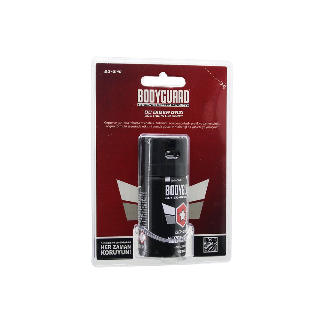 BODYGUARD BG-0140 BİBER GAZI SPREY 40ML KENDİNİ SAVUNMA AMAÇLI KULLANIM