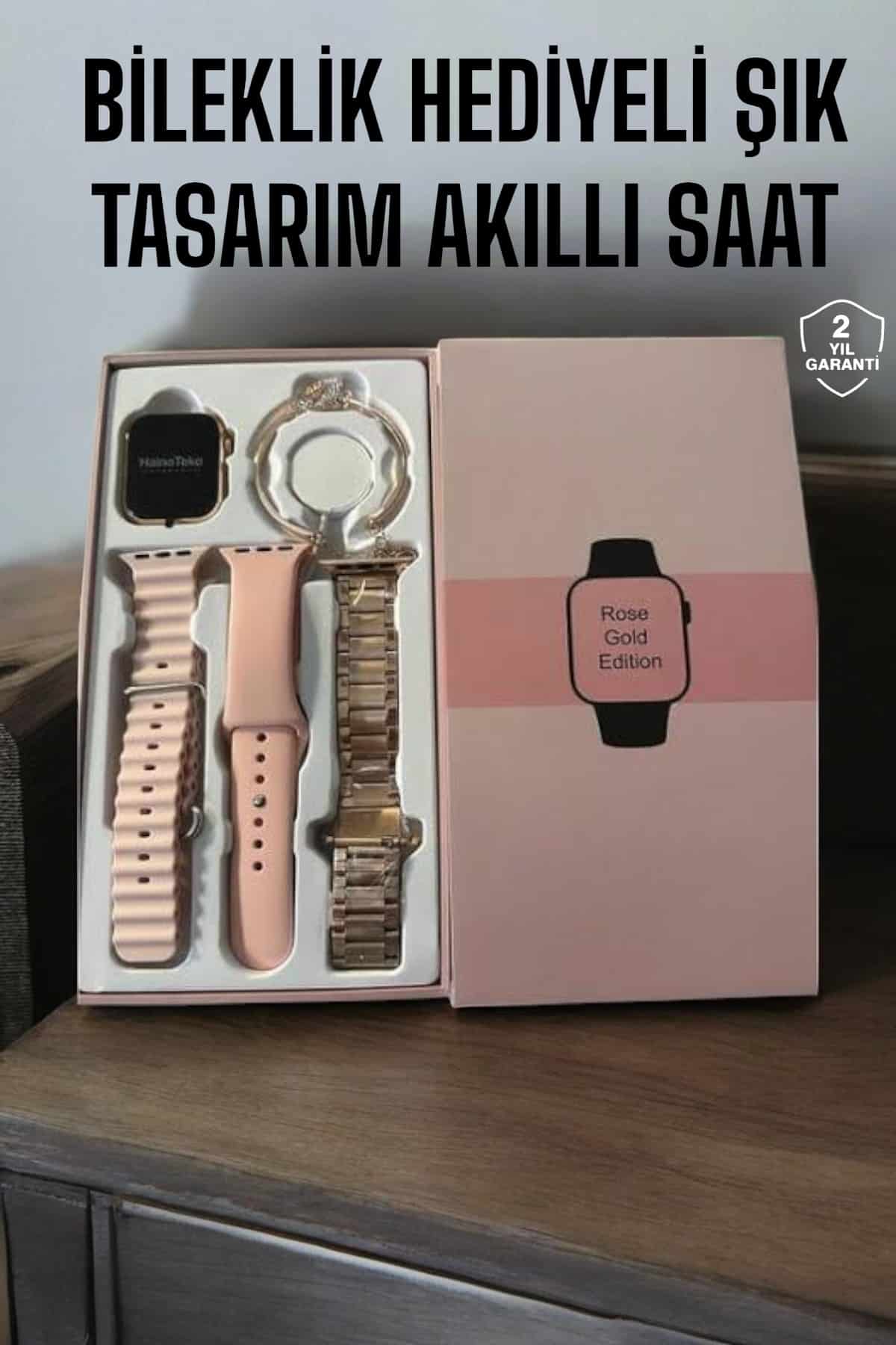 Akıllı Saat Bileklik Hediyeli Uzun Pil Ömrü GPS Takibi