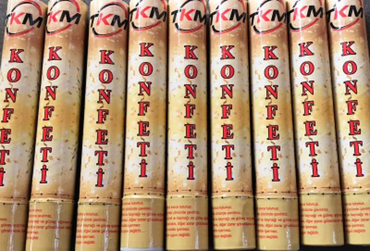 Konfeti Karnaval Metalik Renkli 30CM