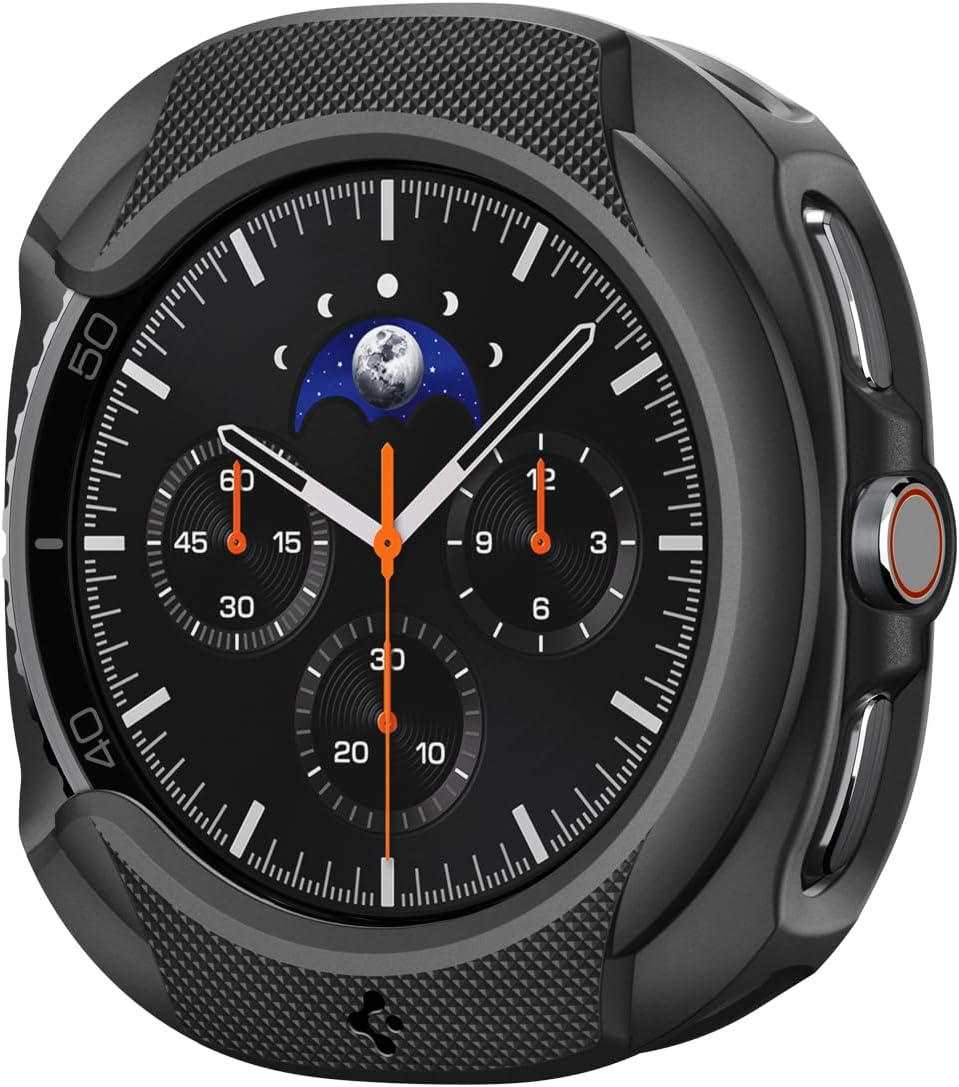 Galaxy Watch 8 Classic (46mm) ile Uyumlu Kılıf Liquid Air Matte Black - ACS09841