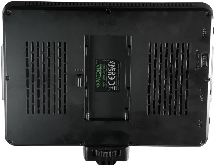 4276 Zoom LED Bundle Fotoğraf ve Video Işığı, Batarya ve Şarj Cihazı Dahil, 396 LED, 175x125x19 mm
