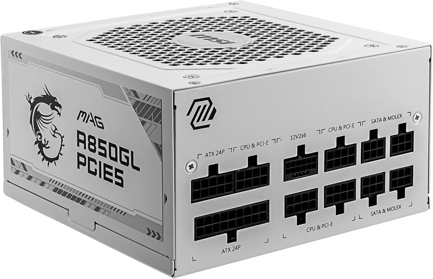 MAG A850GL White 850W 80 Plus Gold 120mm Power Supply