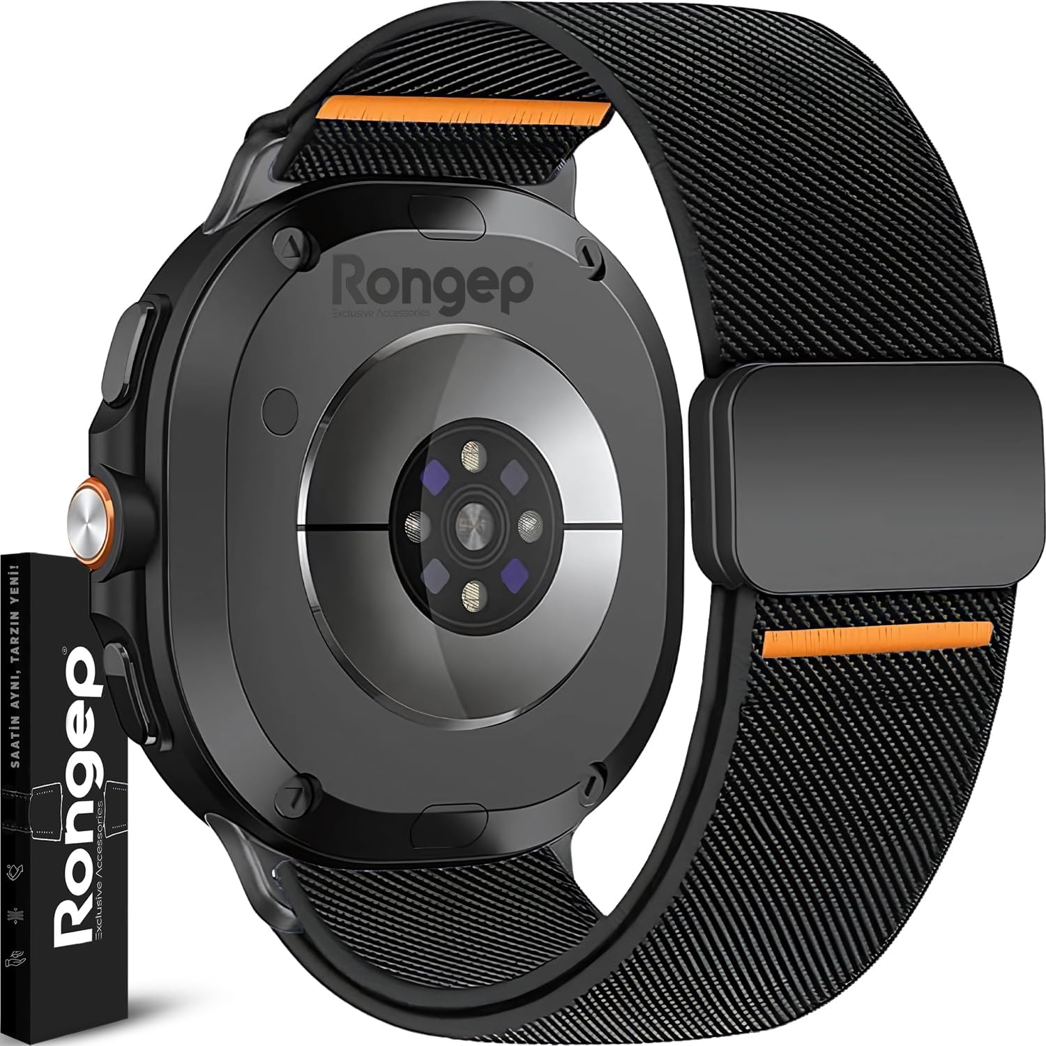 [Stretch Loop] Samsung Galaxy Watch 9/8 44mm/40mm/Classic 46mm ile Uyumlu Kordon Manyetik Tokalı Samsung Watch 9 44mm Kordonu Terletmeyen Elastik Kumaşlı Galaxy Watch 9 Kordon