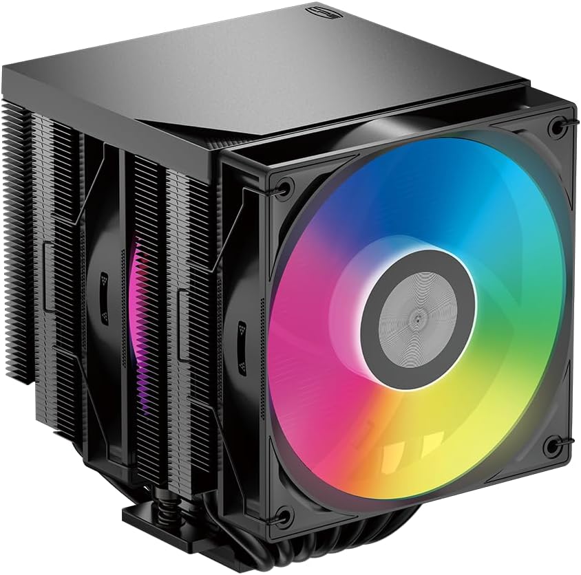RT720 TC ARGB BK CPU Hava Soğutucu, 7 Isı Borusu, Çift 120mm PWM Fan, AMD AM4/AM5 & Intel LGA1700/1851/1200/1151/1150 Uyumlu (Siyah)