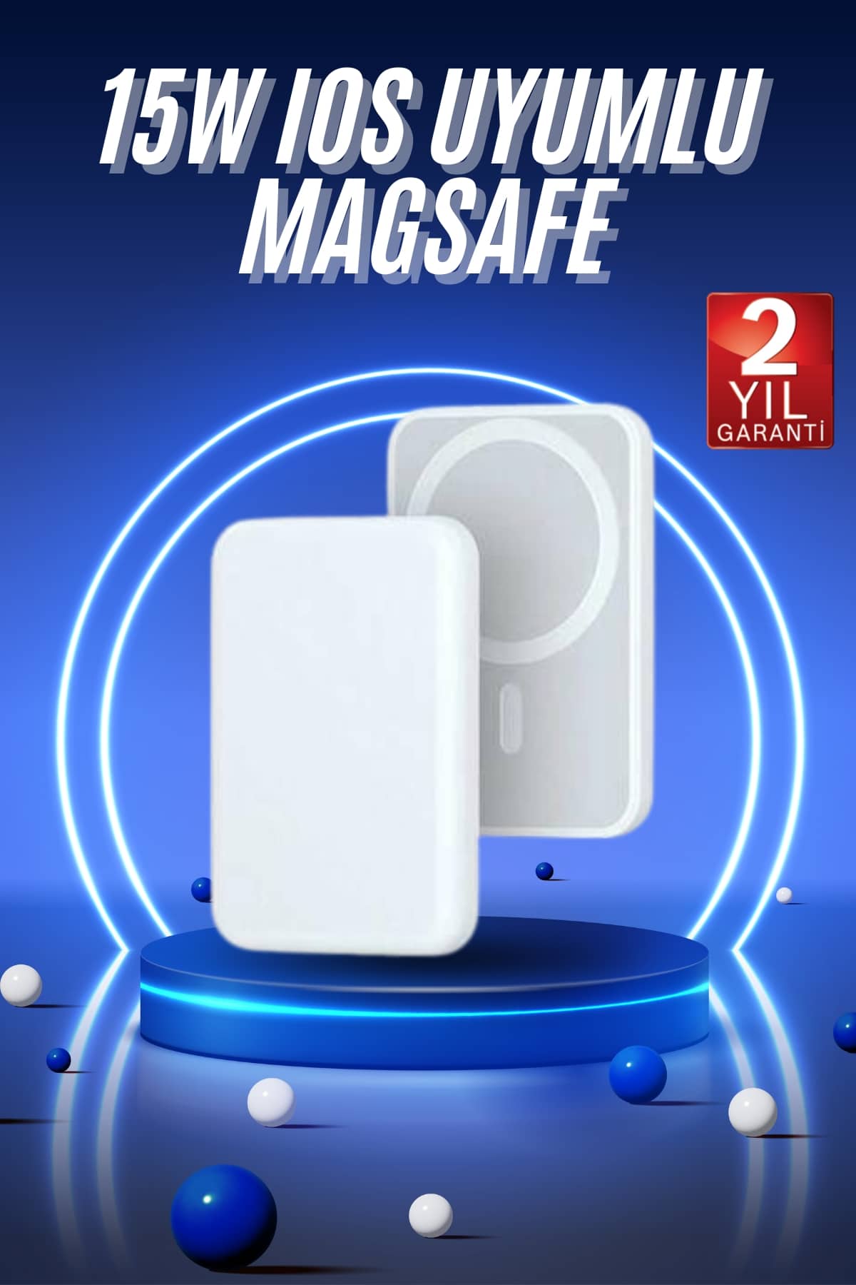 Magsafe Battery Pack Powerbank Kablosuz Şarj 5.000 mah