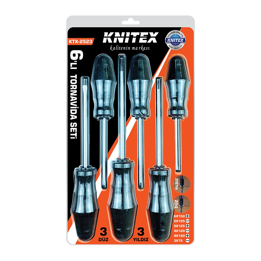 6PCS TORNAVİDA SETİ 6X150 YILDIZ - 5X125 DÜZ-YILDIZ - 4X120 DÜZ-YILDIZ - 3X75 DÜZ