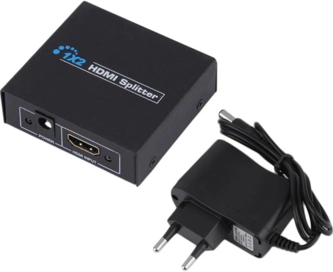 1x2 HDMI Splitter - Tek Girişten İki Ekrana HDMI Çoklayıcı Adaptör