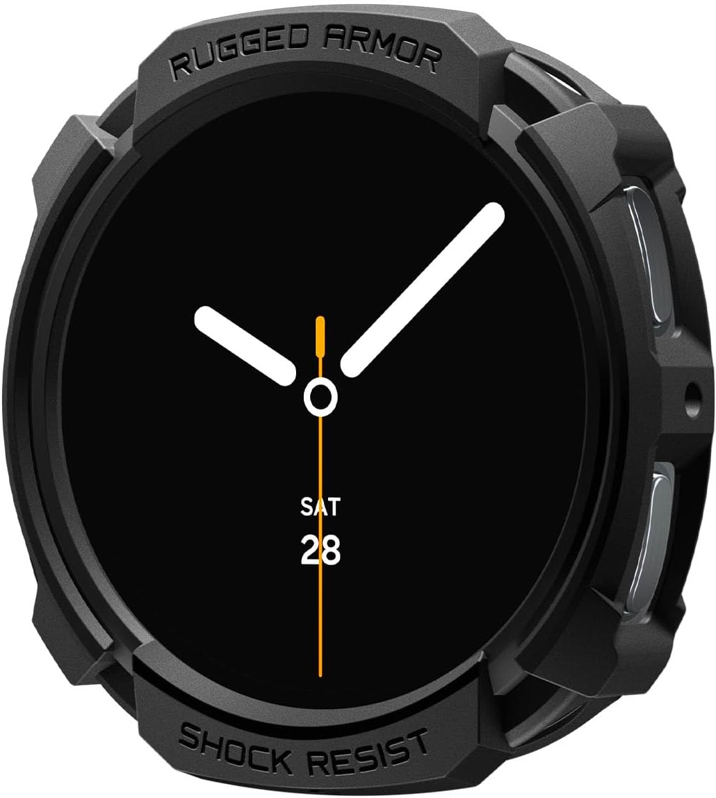 Galaxy Watch 9/8 (40mm) ile Uyumlu Kılıf Rugged Armor Matte Black - ACS10004