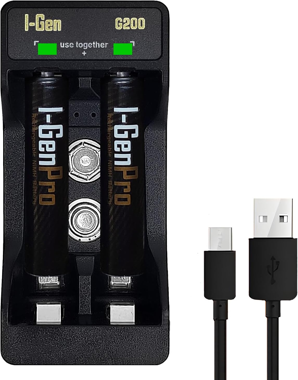 Batteries G211 2'li AA/AAA/9V Pil Şarj Aleti + 2 Adet Aaa Pro 1100 Mah 1.2V Ni-Mh Ince Şarjlı Kalem Pilli Set