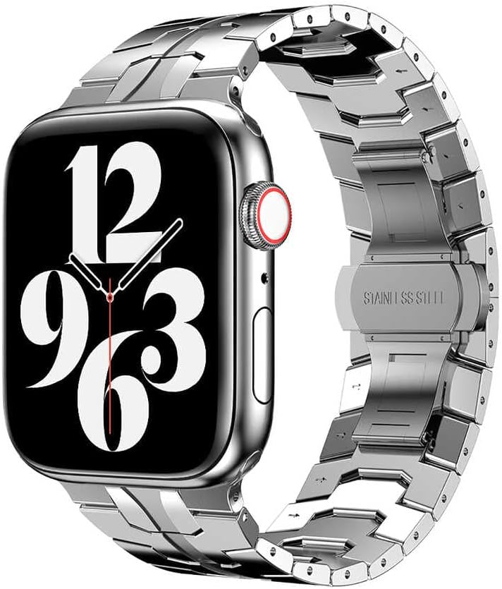 ​​​Apple İle Uyumlu Watch 42mm KRD-63 Metal Kordon Gümüş